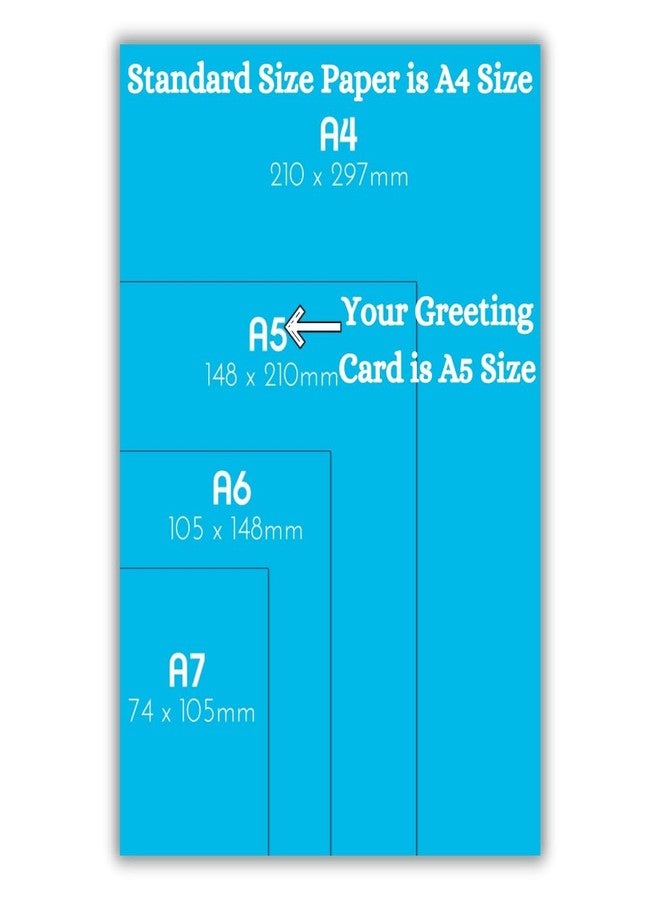 AanyaCentric Anniversary Printed Greeting Card & Envelope 5.8x8.3inch Special Romantic Gift for Husband Wife Marriage Celebration Couple Greeting - Image 5